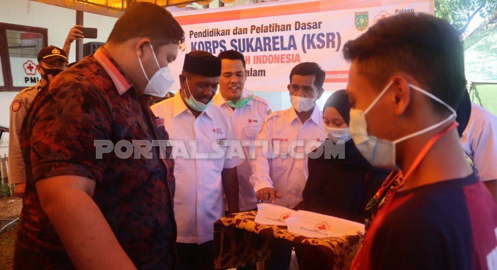 Puluhan Relawan Ikuti Diksar KSR PMI Kota Subulussalam