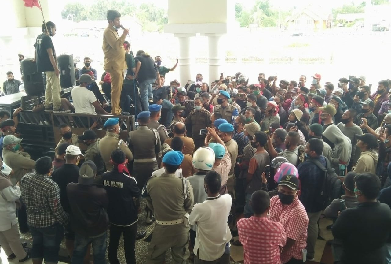 Ini Penjelasan Pemkab Aceh Utara Soal Tuntutan Mahasiswa dan Aparatur Desa