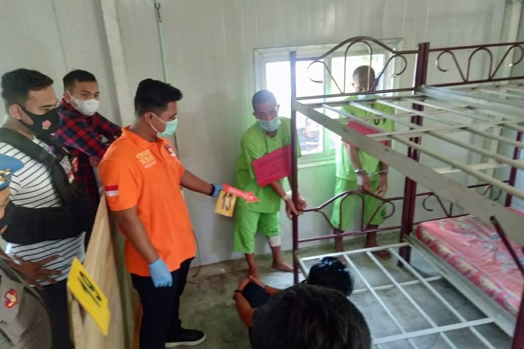 Rekonstruski pembunuhan ibu anak