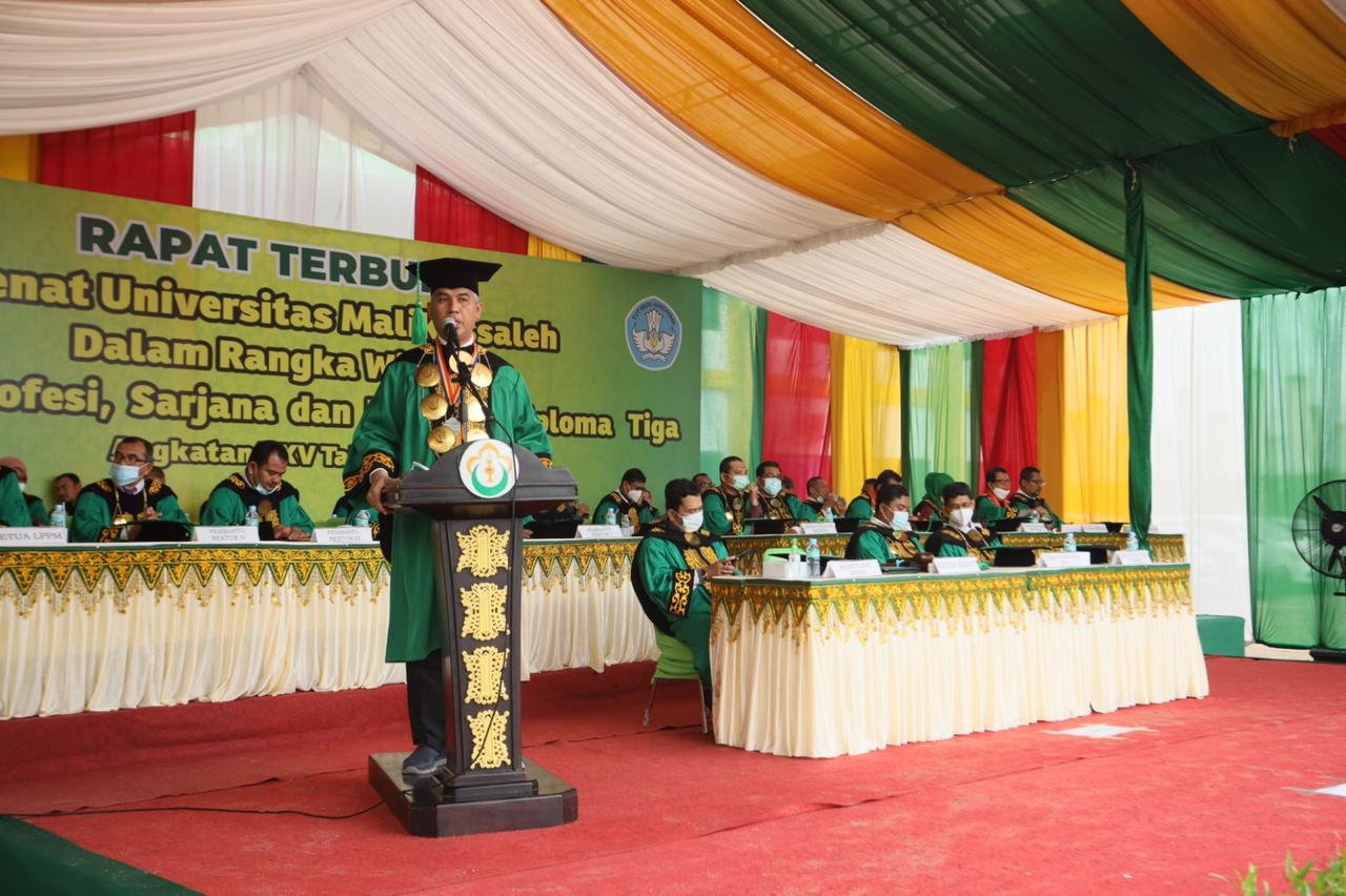 Rektor Unimal pidato wisuda