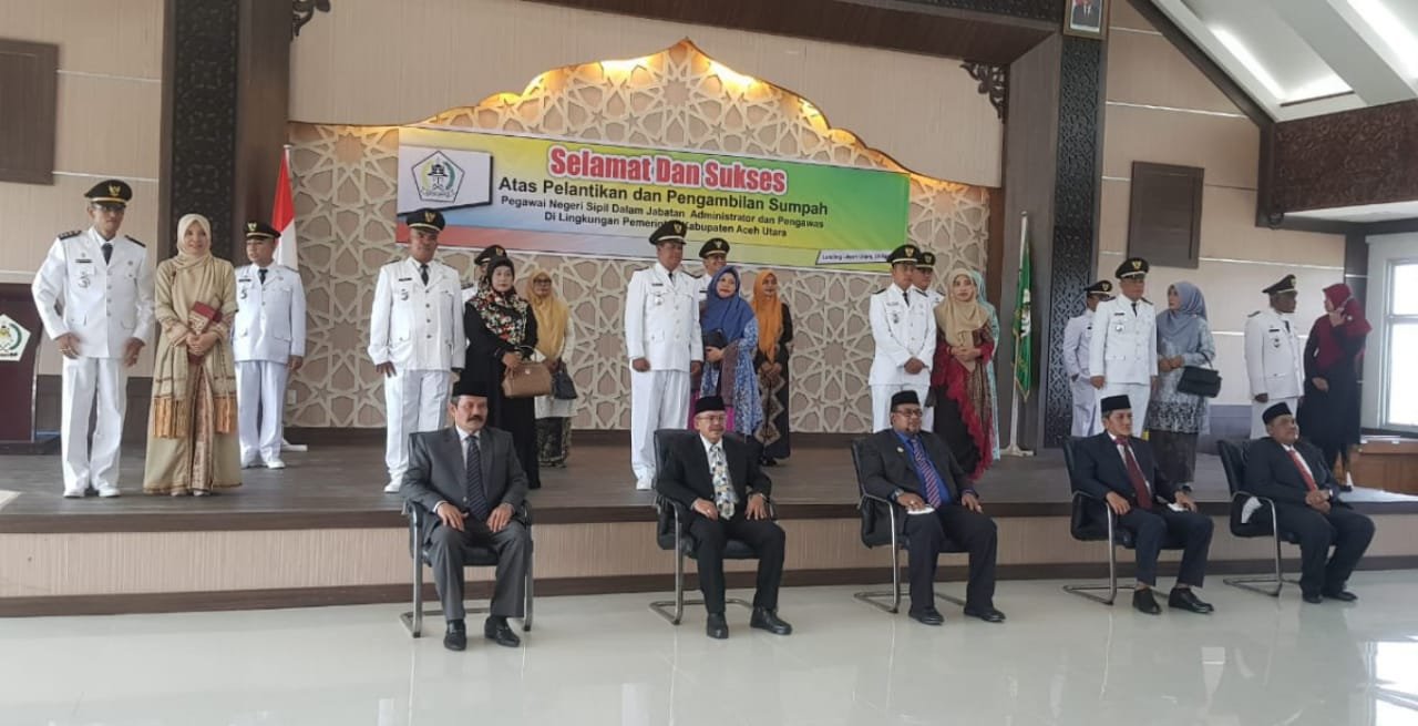 Pelantikan camat dan Kabid