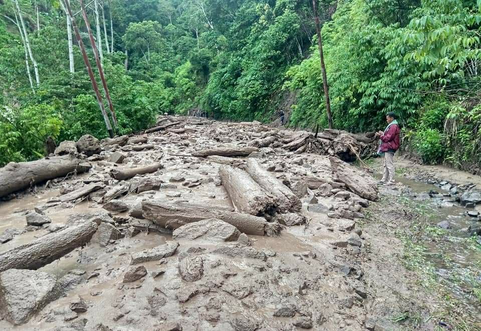 Jalan Blangkejeren-Kutacane Putus Total di Putri Betung