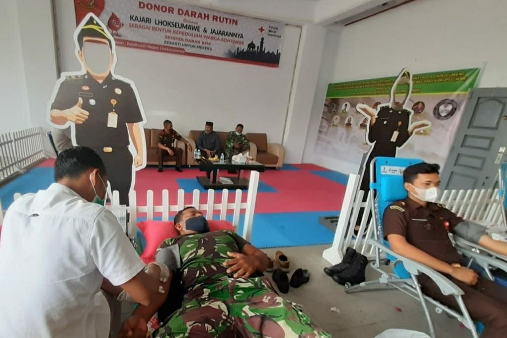 Kejari Lhokseumawe Kembali Gelar Donor Darah