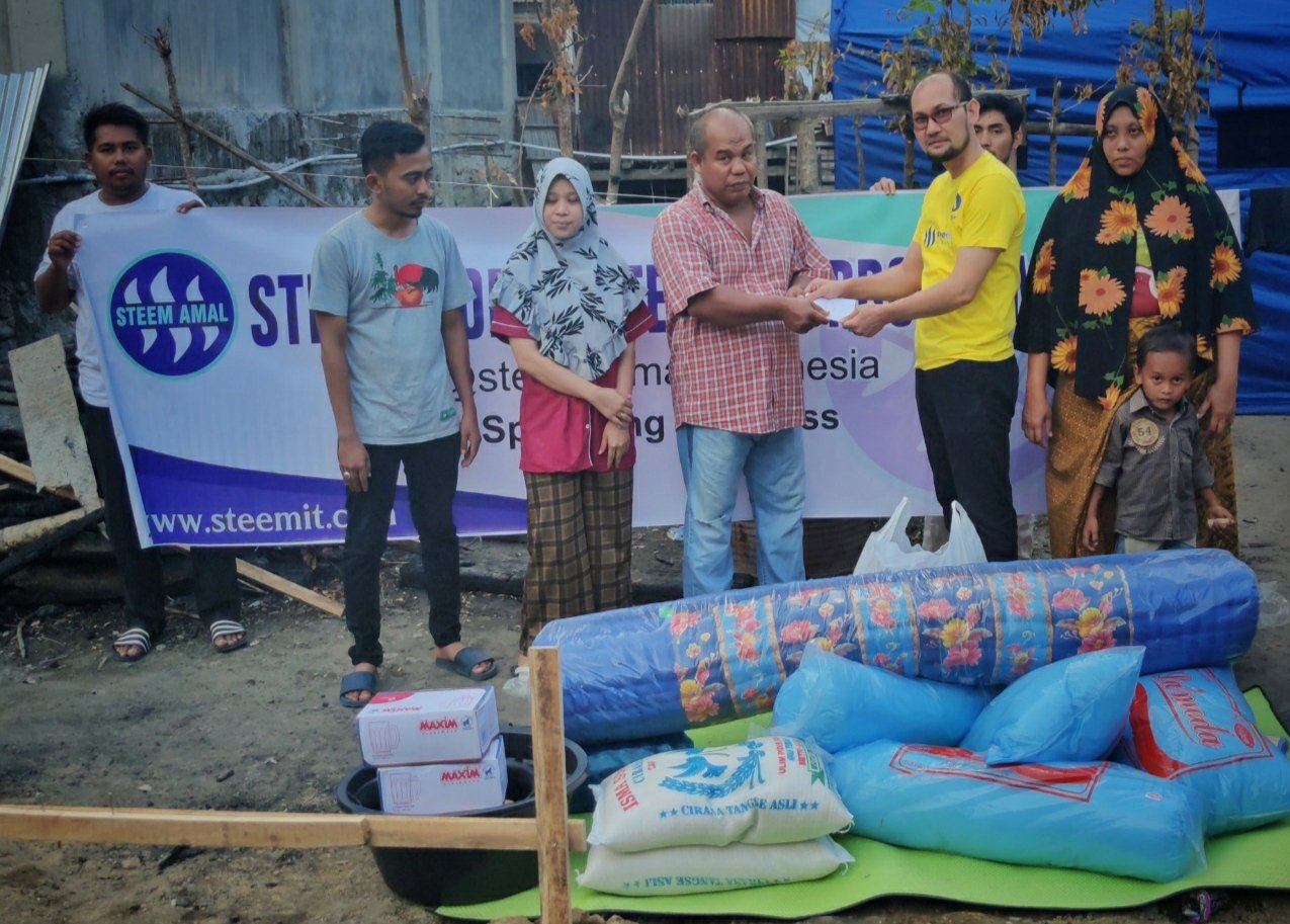 Steem Amal bantu korban kebakaran