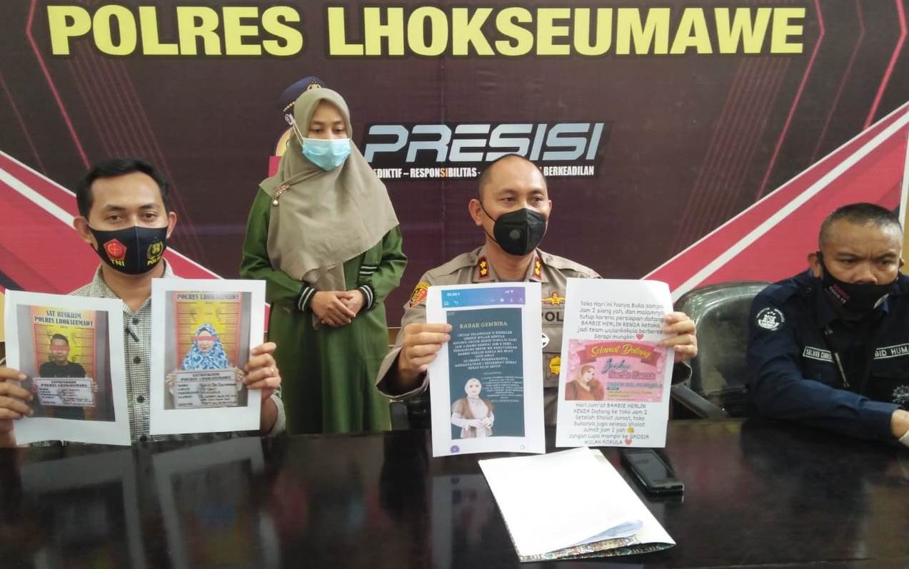 Kapolres konpres kasus kerumunan