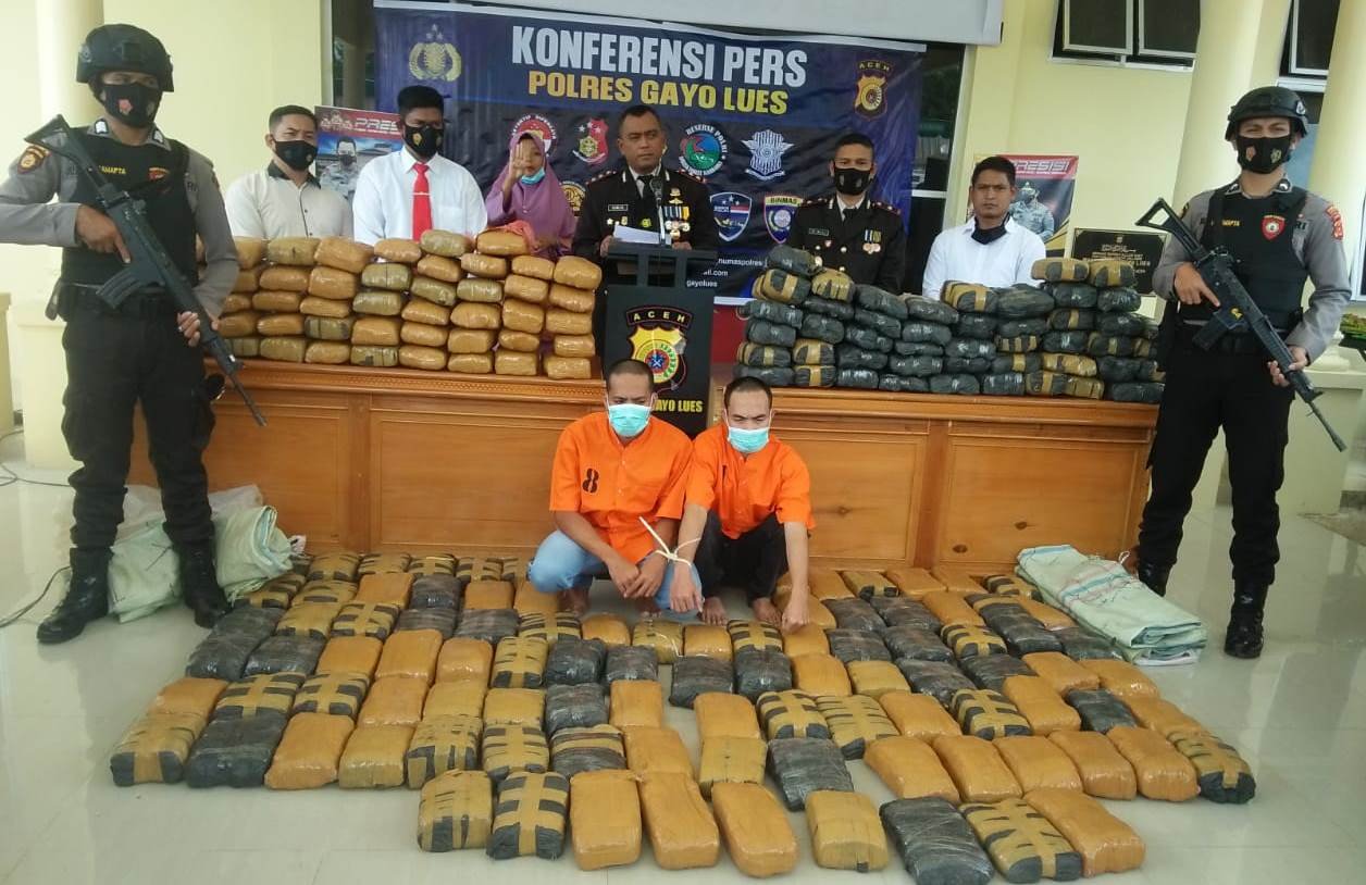 Kasus ganja 195 Kg di GL