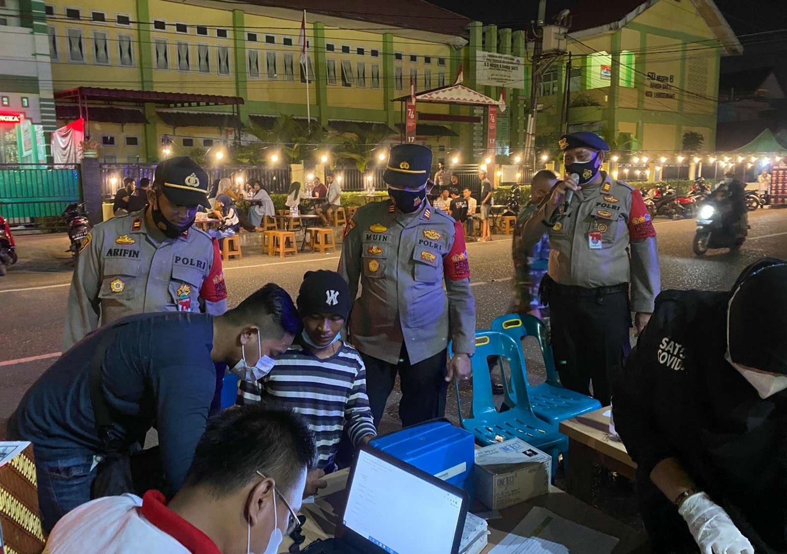 Tim Gabungan Gelar Operasi Yustisi dan Vaksinasi Menyasar Kaum Milenial