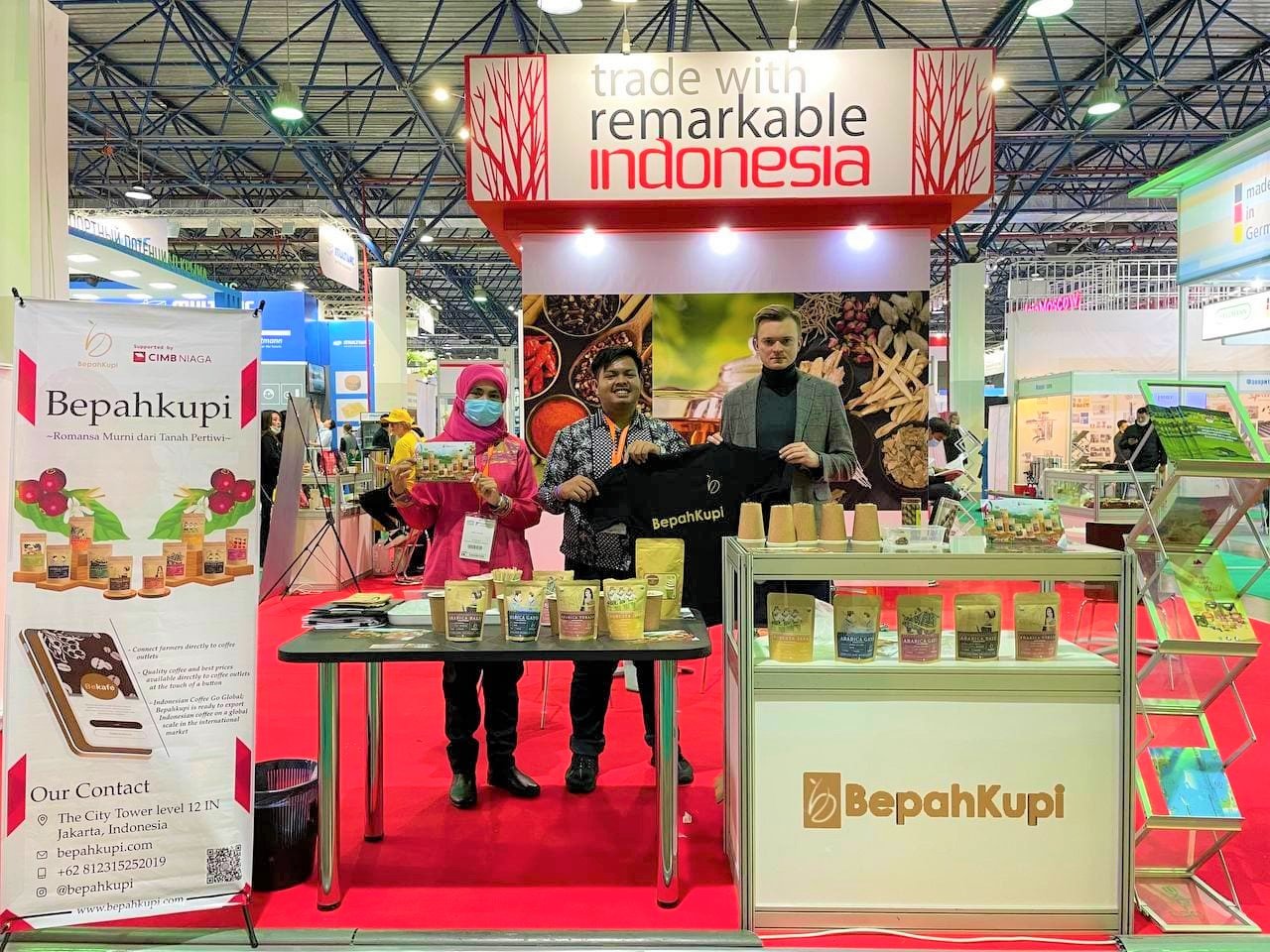 Bepahkupi Pamerkan Kopi Indonesia di Food Expo Kazakhstan