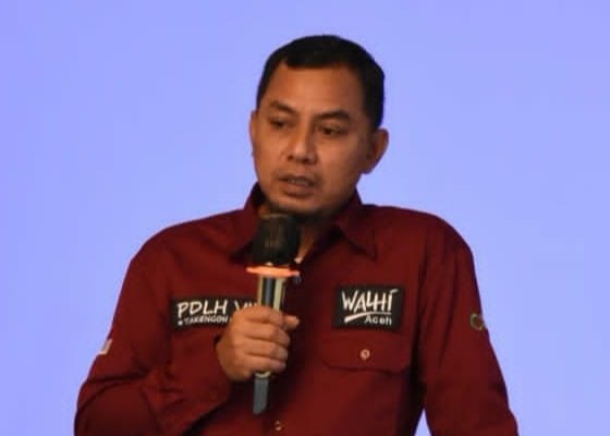 Ahmad Shalihin WALHI Aceh