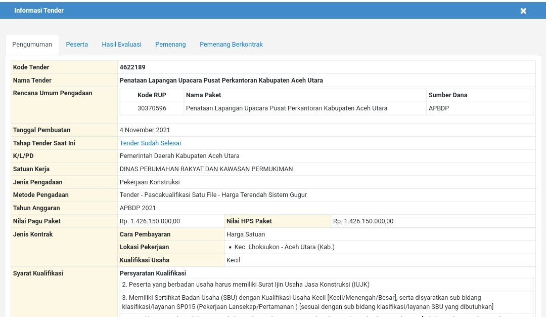 Dinas Perkim Acut penataan lapangan upacara kantor bupati 2021