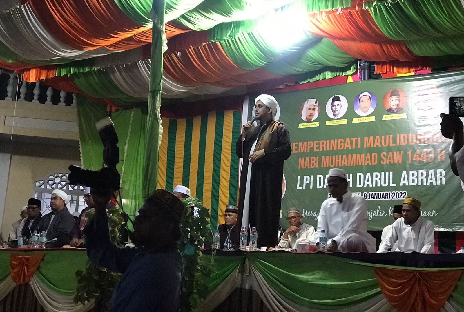 Habib Haiqal Al-Aydrus dan Habib Ali Hasan Al-Attas Ceramah Maulid di Dayah Paloh Batee Lhokseumawe