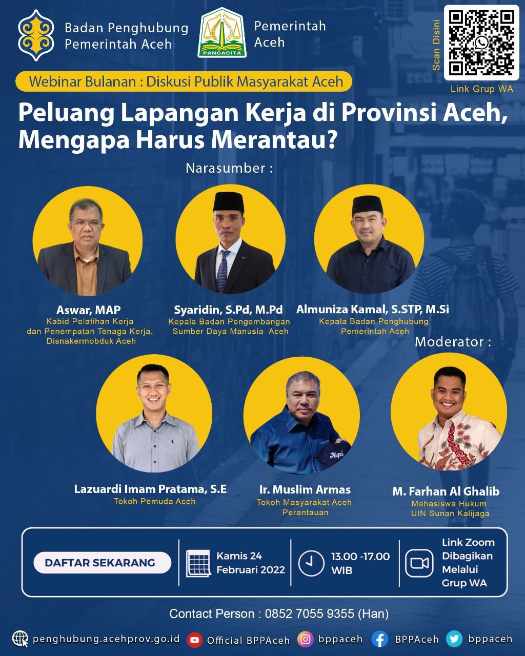 BPPA Ajak Masyarakat Aceh Ikut Diskusi Peluang Kerja