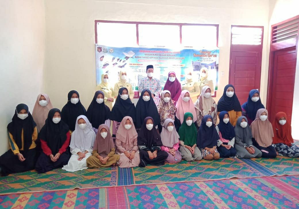 Puluhan Santriwati Dikarantina di Rumah Tahfidz Adhyaksa Kejaksaan Negeri Gayo Lues, Ini Tujuannya