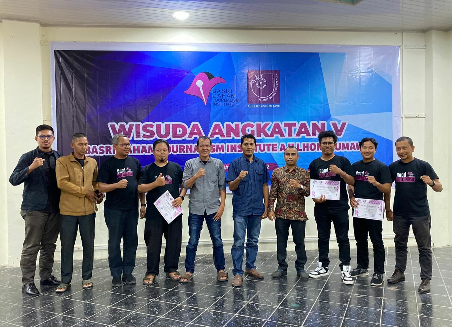 BJI Gelar Wisuda Angkatan Kelima, Ini Kata Ketua AJI Lhokseumawe