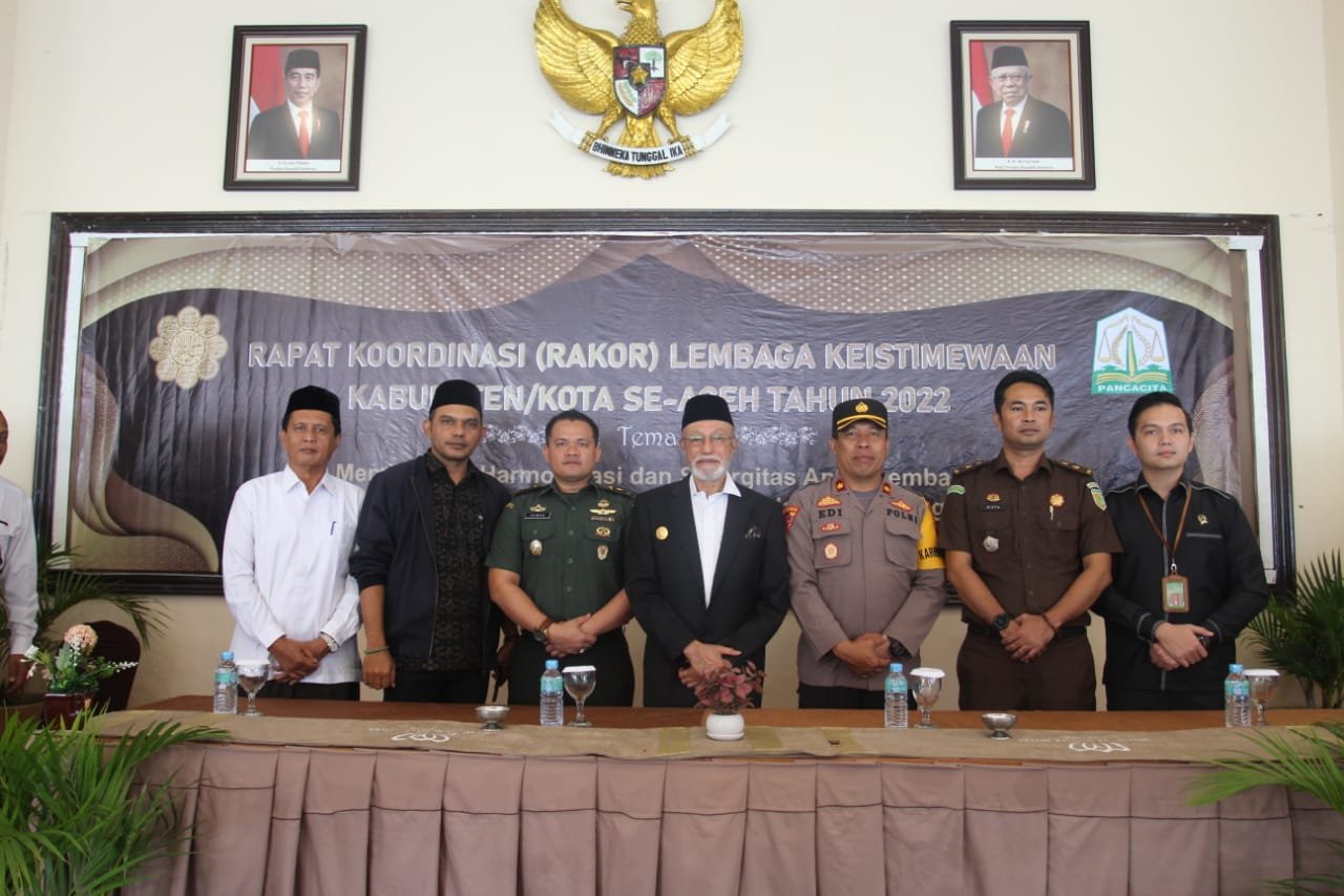 Rakor Lembaga Keistimewaan Aceh