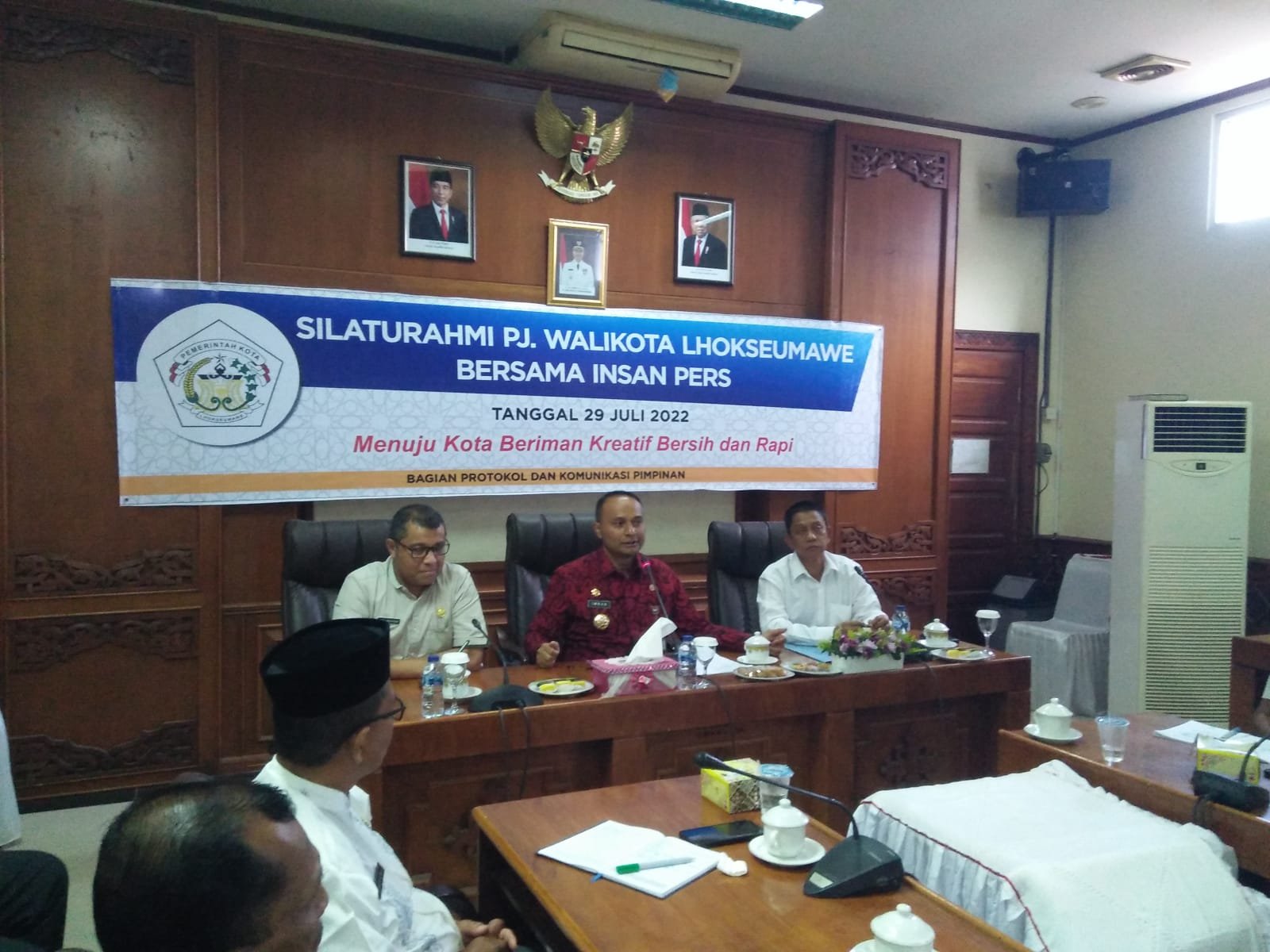 Pj Wali Kota Lhokseumawe dan pers