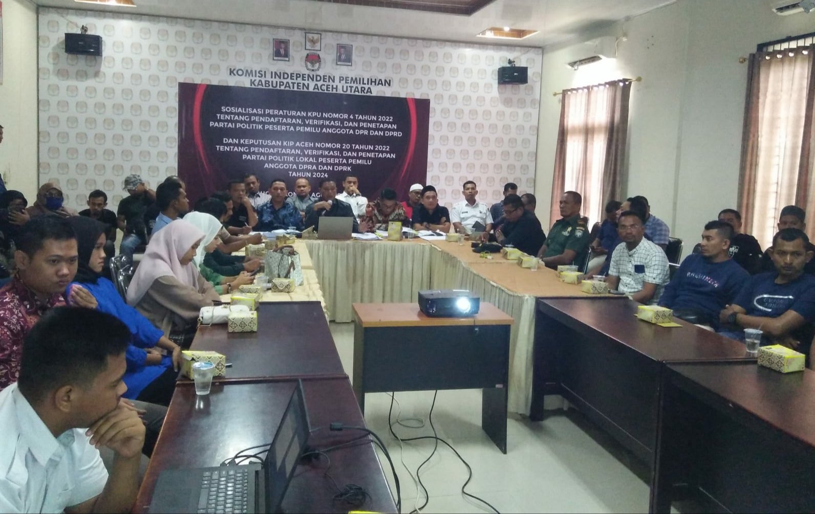 KIP Aceh Utara sosialisasi verifikasi parpol