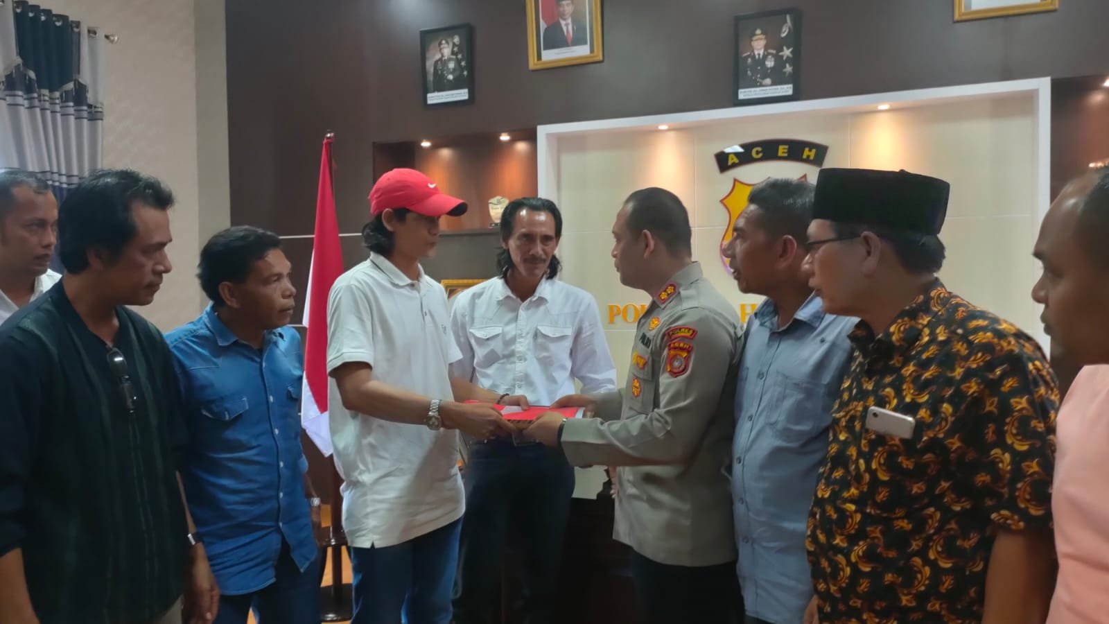 KPA Kuta Pase dan Kapolres Lhokseumawe