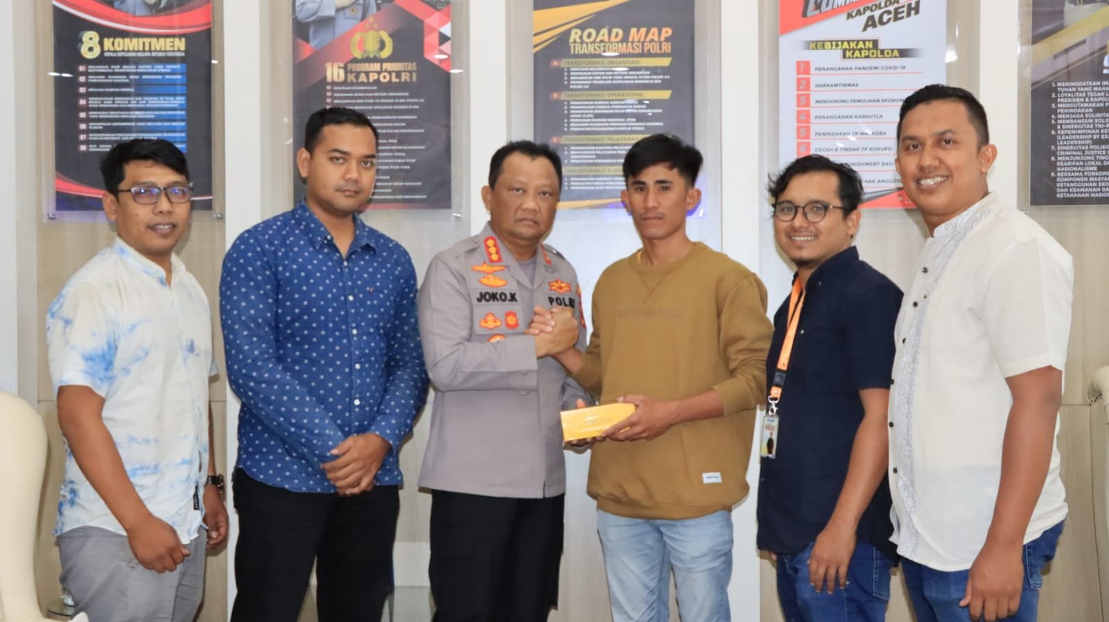 Kapolresta dan jurnalis Indra W