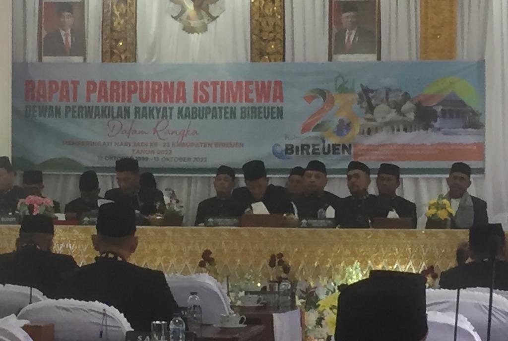 Rapat Paripurna HUT Bireuen