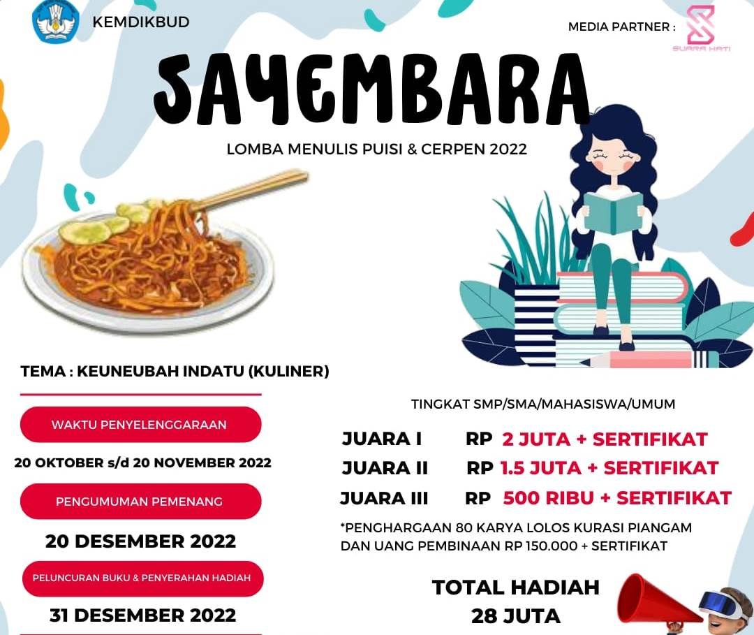 Sayembara Puisi dan Cerpen 2022