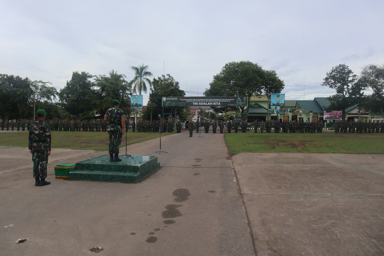 Danrem upacara di Lapangan Sudirman