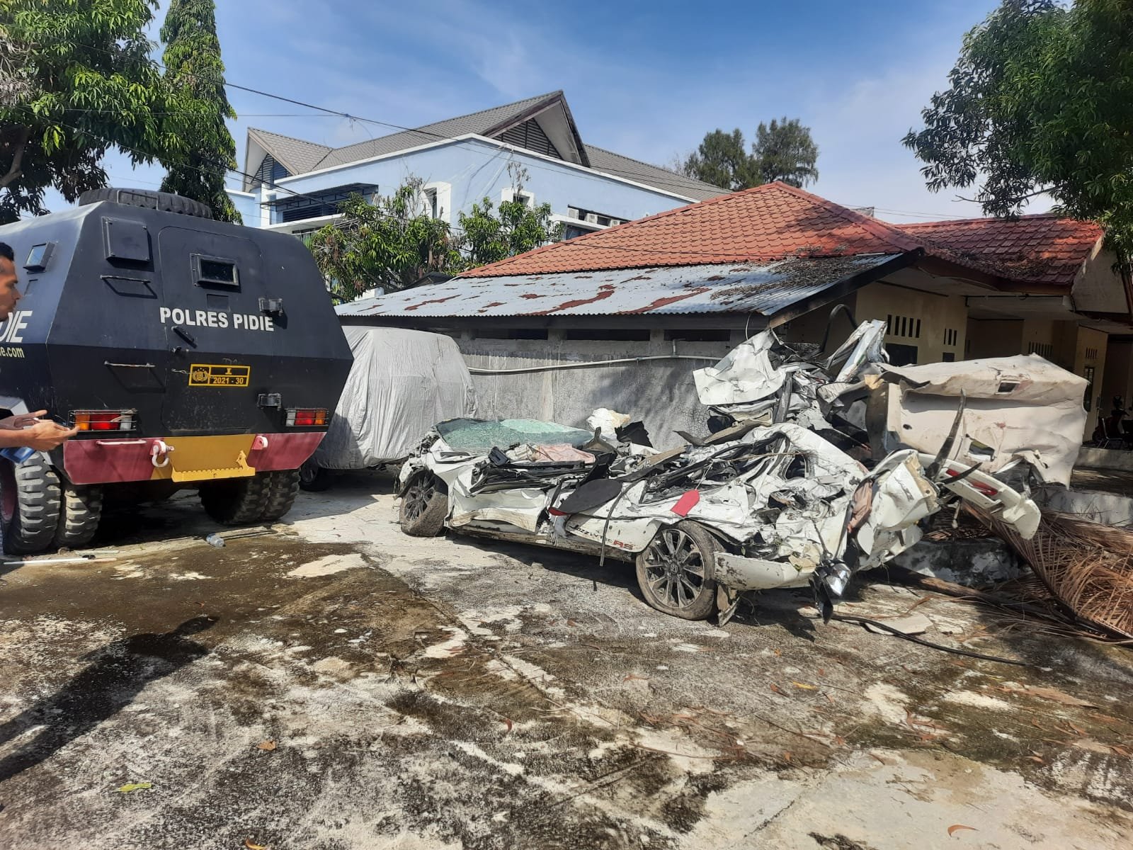 Mobil kecelakaan Sp Beutong