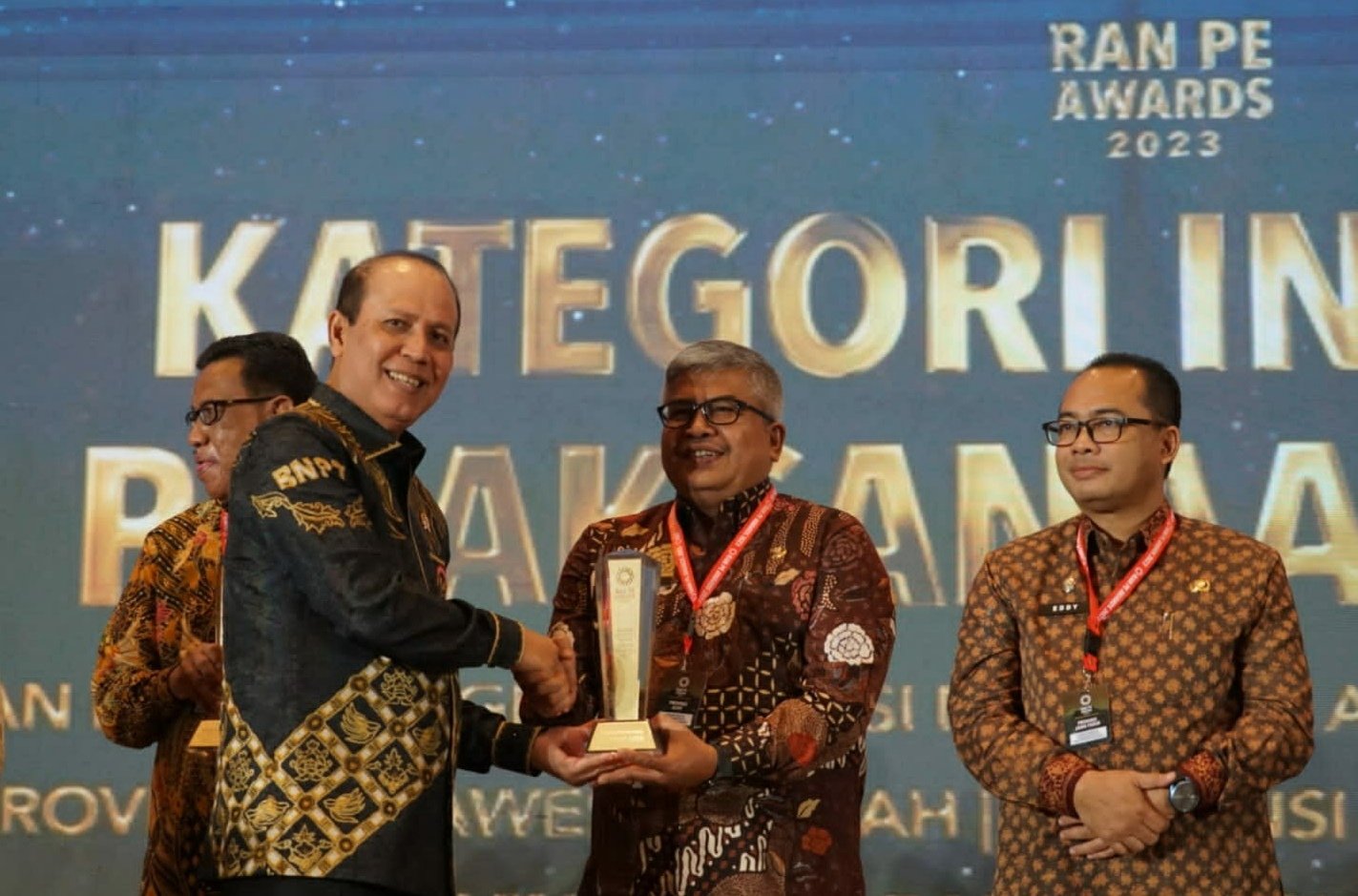 Pemerintah Aceh Terima Penghargaan dari Badan Nasional Penanggulangan Terorisme