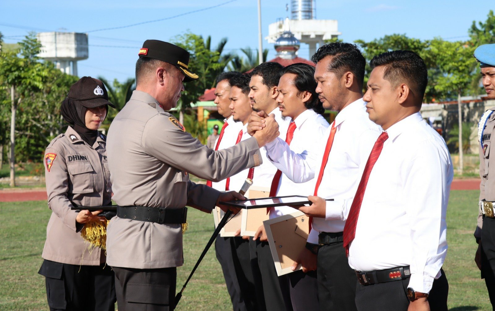 Ungkap Kasus 12 Kg Sabu, Personel Polres Aceh Utara Terima Penghargaan