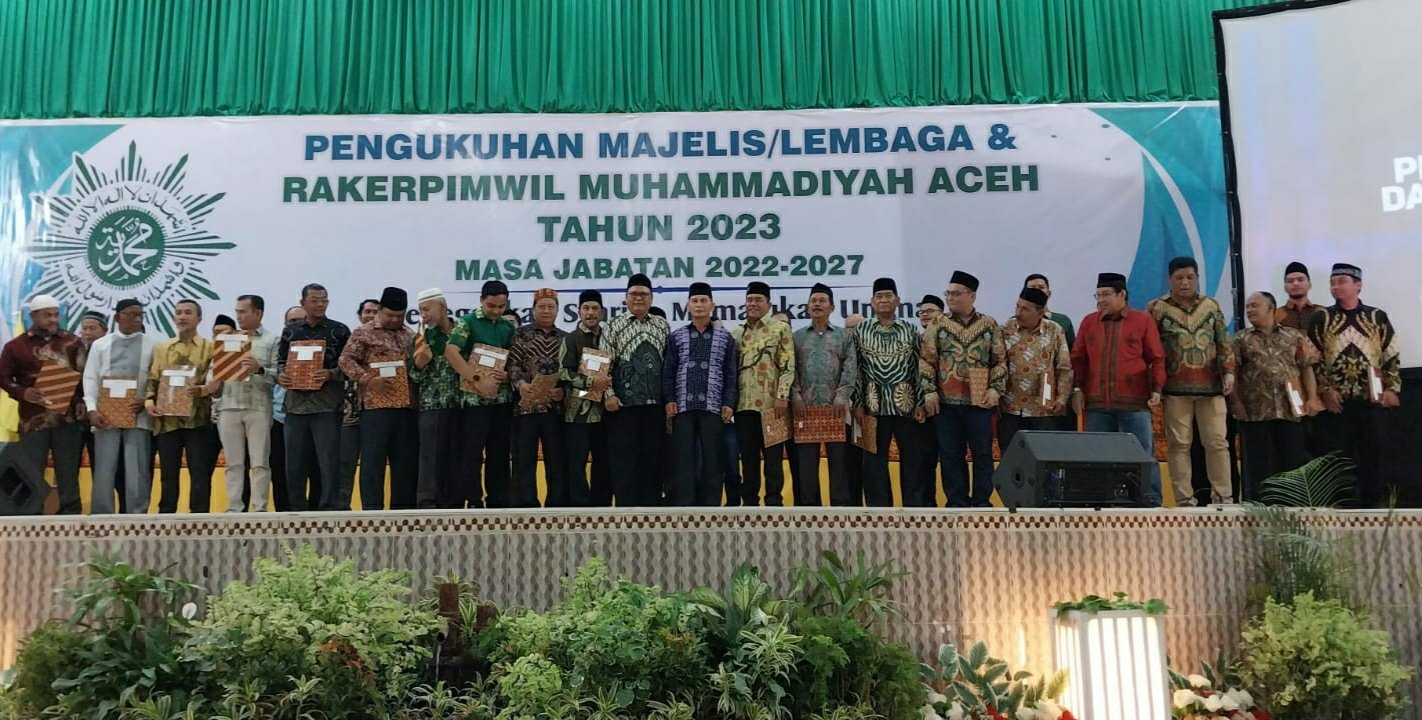 Majelis dan Lembaga PWM Aceh 2022-2027 Dikukuhkan