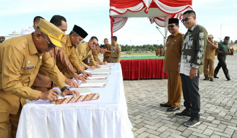 Pj. Bupati Azwardi Pimpin Apel ASN Aceh Utara Ikrar Netralitas untuk Pemilu 2024