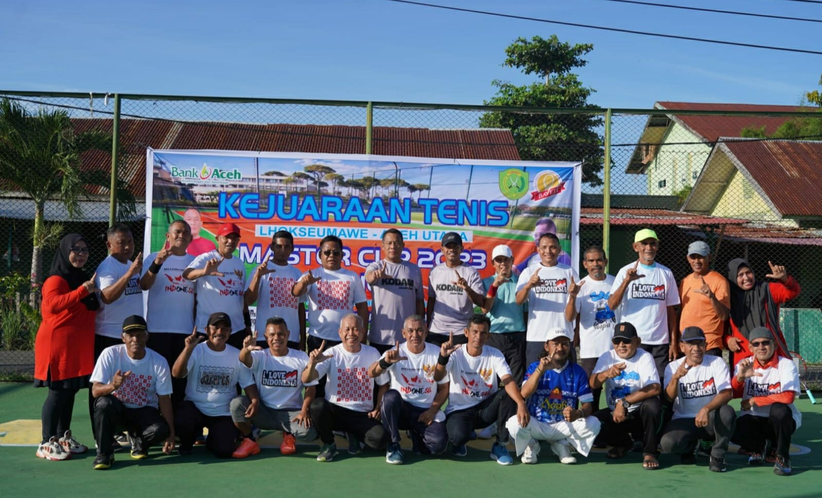 Danrem Lilawangsa Buka Kejuaraan Tenis Lhokseumawe-Aceh Utara Master Cup 2023