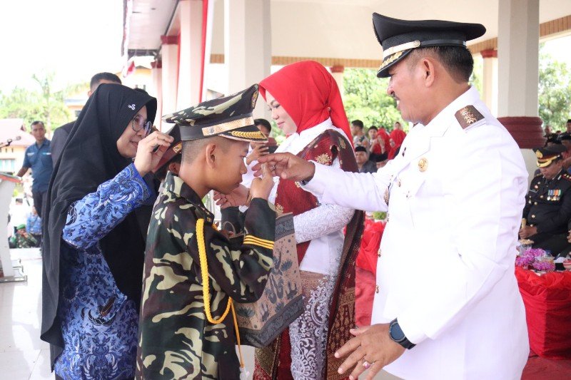 HUT ke-78 RI di Kota Subulussalam, Penyandang Tuna Rungu Nyanyi Lagu Indonesia Raya Menggunakan Bahasa Isyarat