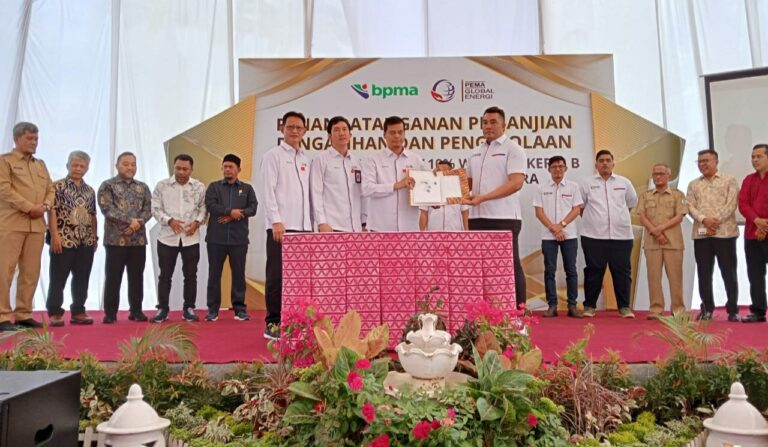 PGE Serahkan 10 Persen ‘Participating Interest’ Wilayah Kerja B kepada Pemkab Aceh Utara