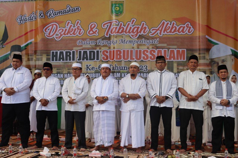 Peringati Hari Jadi ke-61, Pemko Subulussalam Gelar Zikir dan Tabliq Akbar