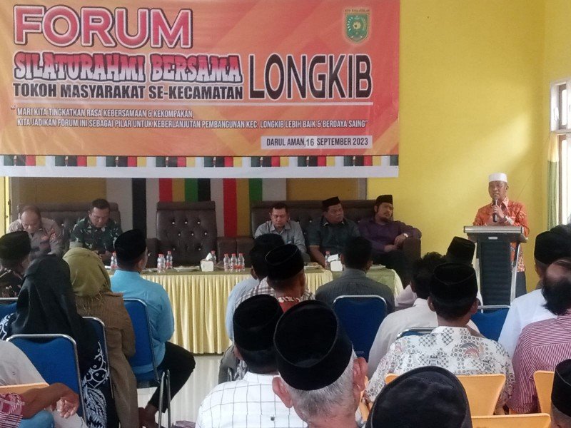 Forum Silaturahmi Tokoh Masyarakat Longkib, H Gondo Pinem Ditabalkan Sebagai Nama Jalan