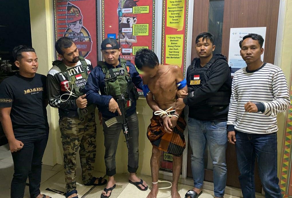 Polres Gayo Lues Amankan Suami Kesurupan Pembacok Istri, Begini Kronologinya