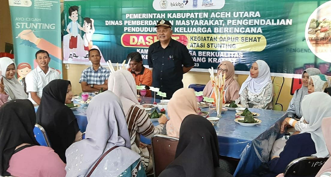 Ini Kata Kepala DPMPPKB Aceh Utara saat Menutup Dashat di Simpang Keuramat