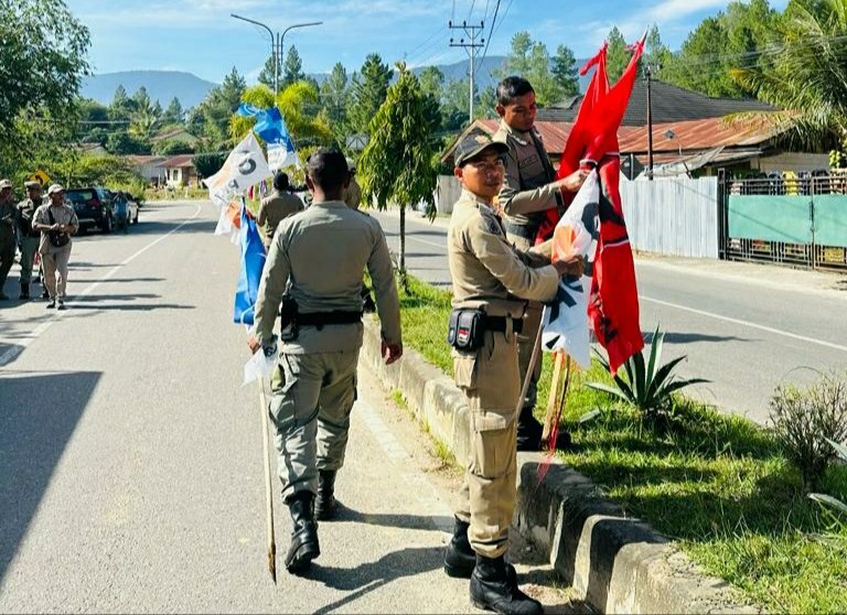 Parpol Pasang APK di Lokasi Terlarang, Panwaslih Gayo Lues Bertindak