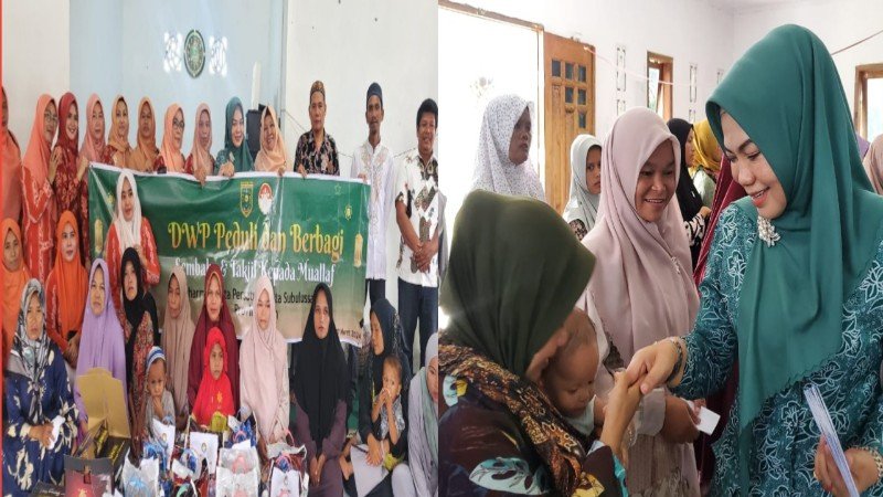 Ramadan Berkah, PKK dan DW Subulussalam Santuni Puluhan Mualaf