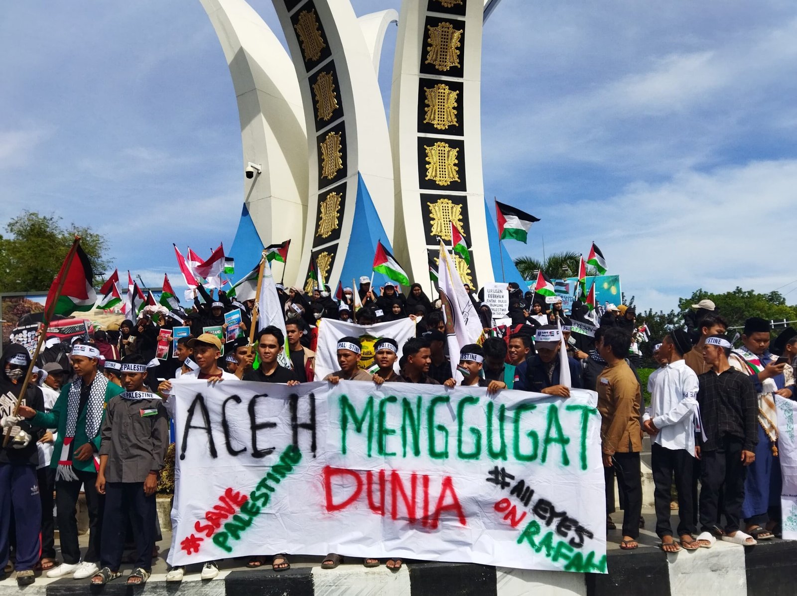 Aceh Menggugat Dunia Melalui Aksi Damai Bela Palestina