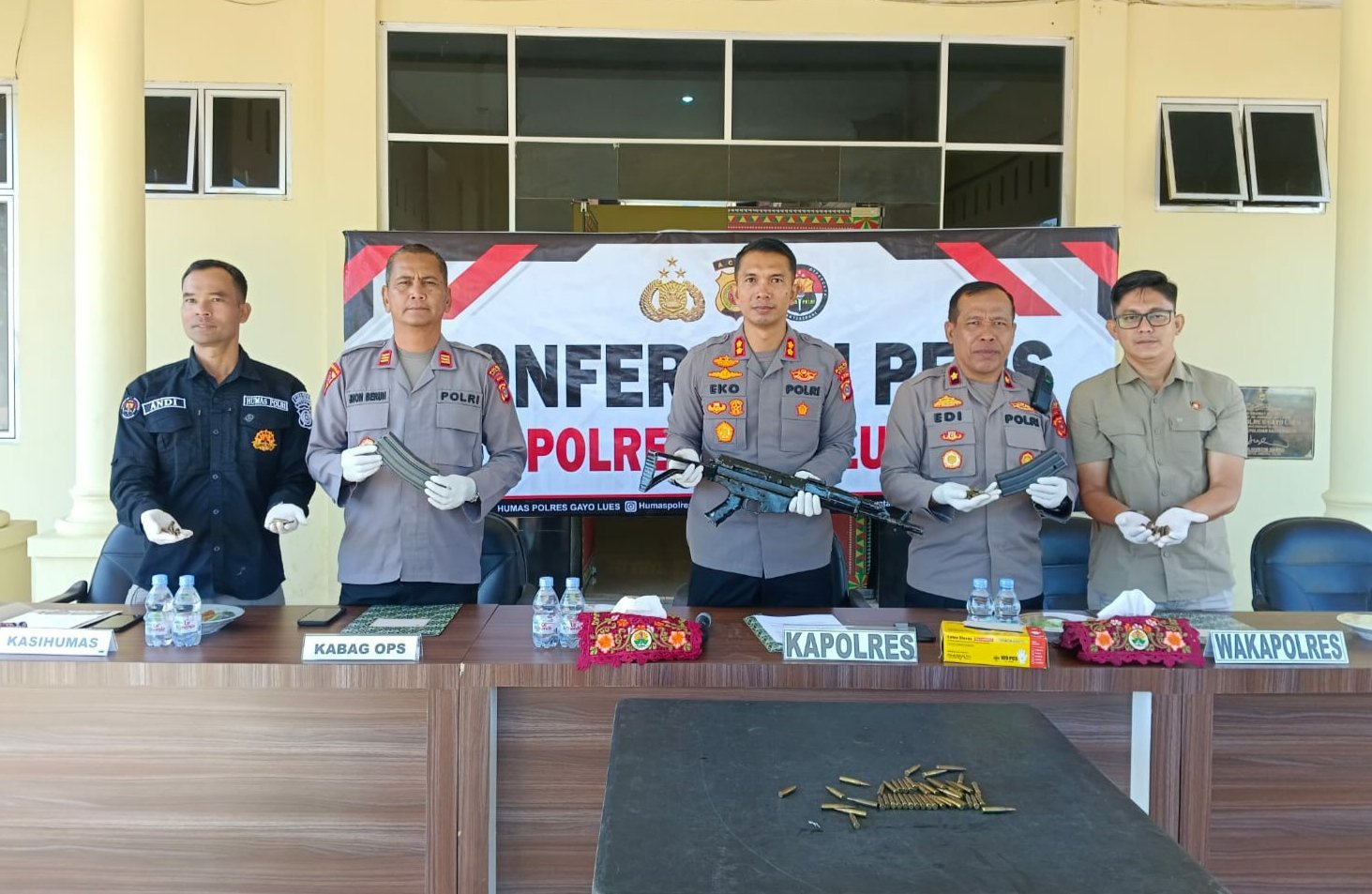 Polres Gayo Lues konpres senpi rakitan