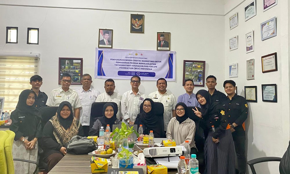 USK Gelar FGD Digital Marketing untuk Yayasan Panti Asuhan BFLF Indonesia