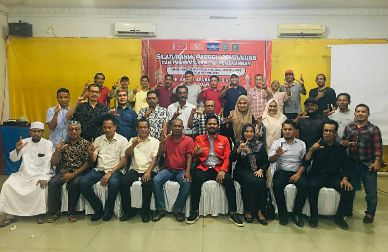 PA dan 4 Partai Perkuat Tim Pemenangan Calon Wali Kota-Wakil Wali Kota Lhokseumawe Sayuti-Husaini