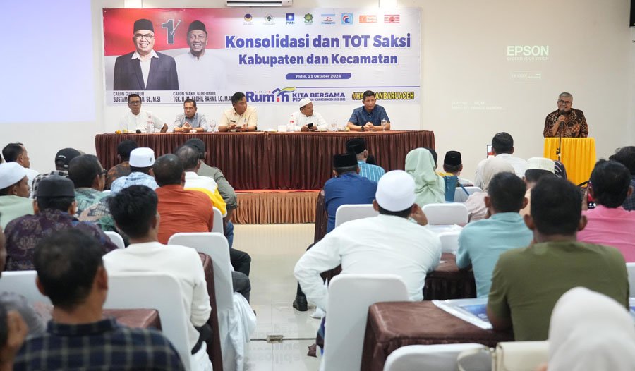 Bustami pembekalan saksi di Pidie