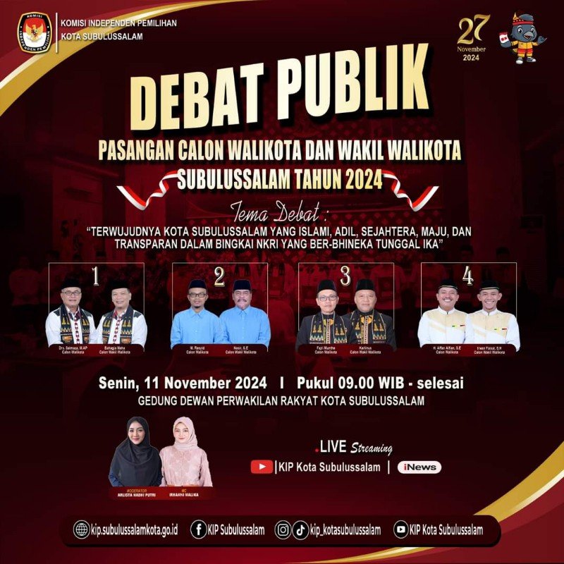 Debat Kandidat Segera Dimulai: Tiga Panelis Ini Akan Kuliti Visi-misi SABAH, Rabbani, FAKAR dan BISA