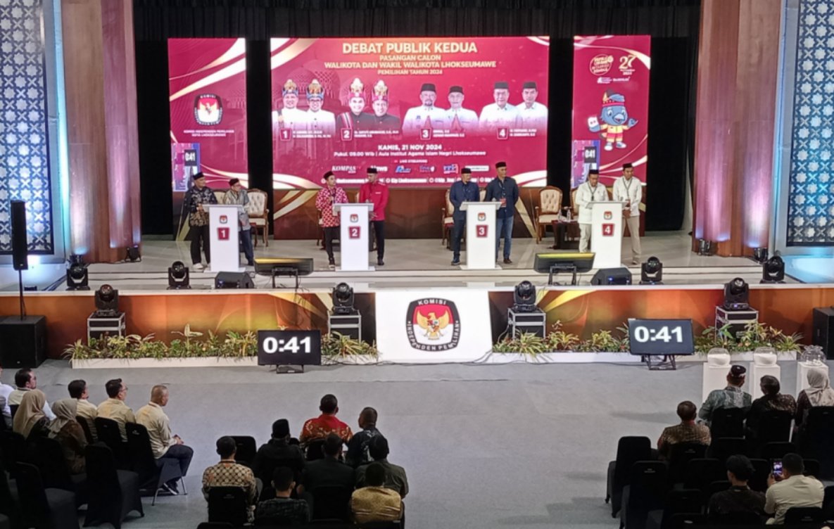 Ini Program Empat Cawalkot Lhokseumawe Dalam Debat Terakhir