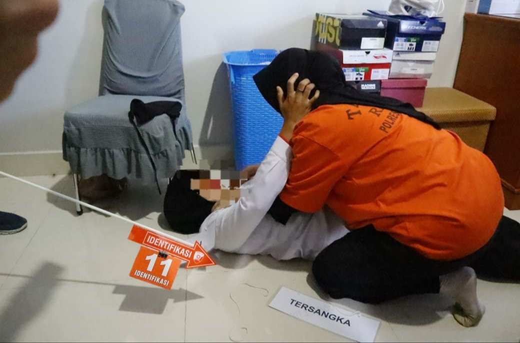 16 Adegan Rekonstruksi Pembunuhan Istri Dokter di Lhokseumawe, Ini Kata Kasat Reskrim