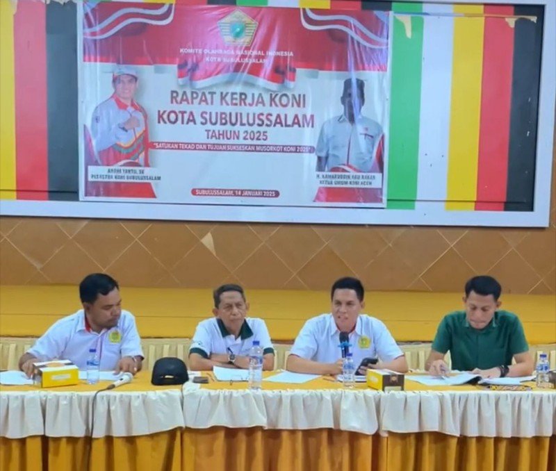 KONI Kota Subulussalam Adakan Musorkot Akhir Januari Ini