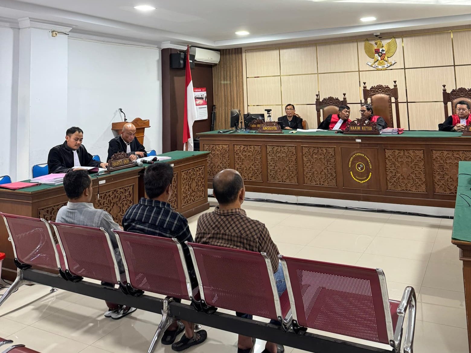 JPU Kejari Gayo Lues Bacakan Tuntutan,Tiga Terdakwa Kasus PPPK Guru Tahun 2022 Ajukan Pledoi